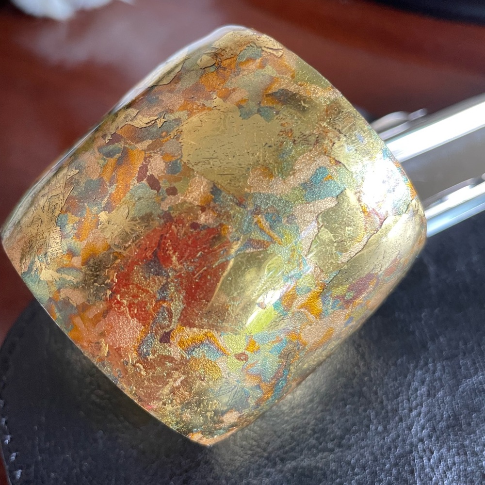 Multicolored Wide Cuff Bracelet
